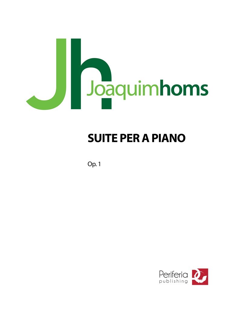 Suite per a piano Op.1 for Piano
